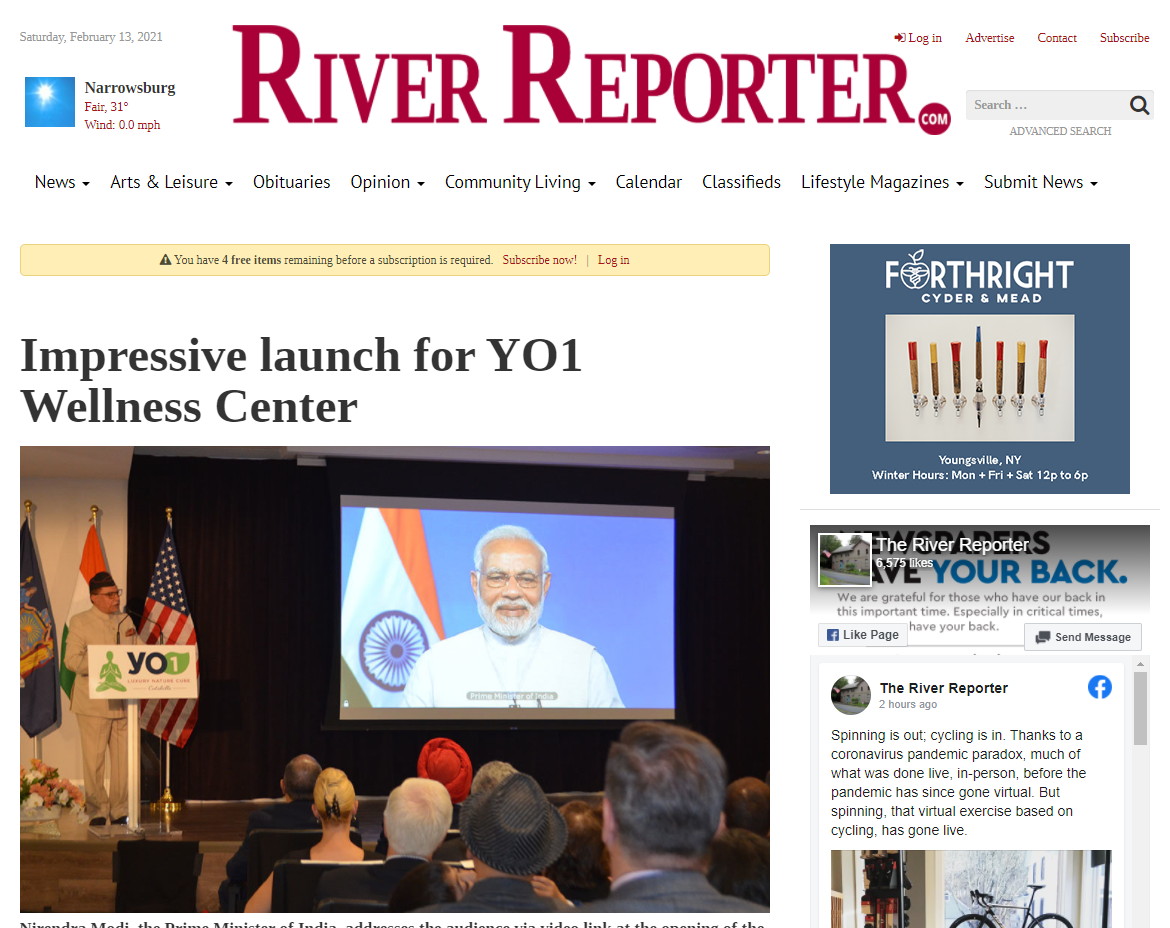 2021 02 13 11 51 32 Impressive launch for YO1 Wellness Center The River Reporter