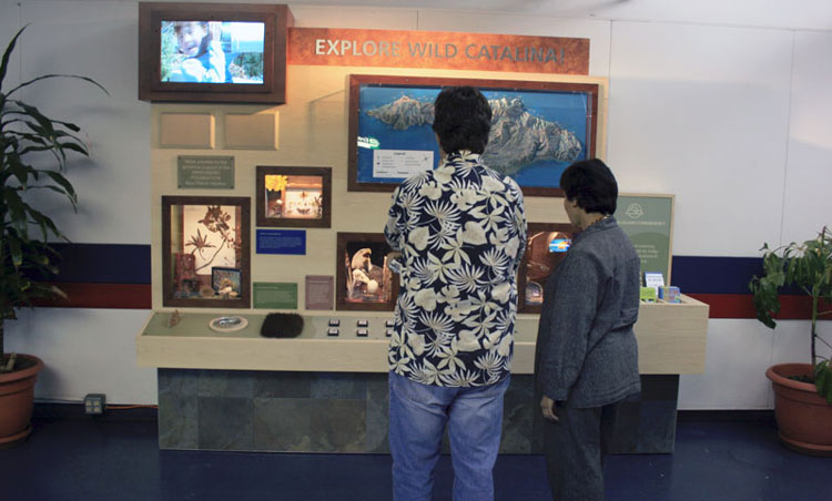 Image #3 of Catalina Island tourism kiosk mini-exhibit.