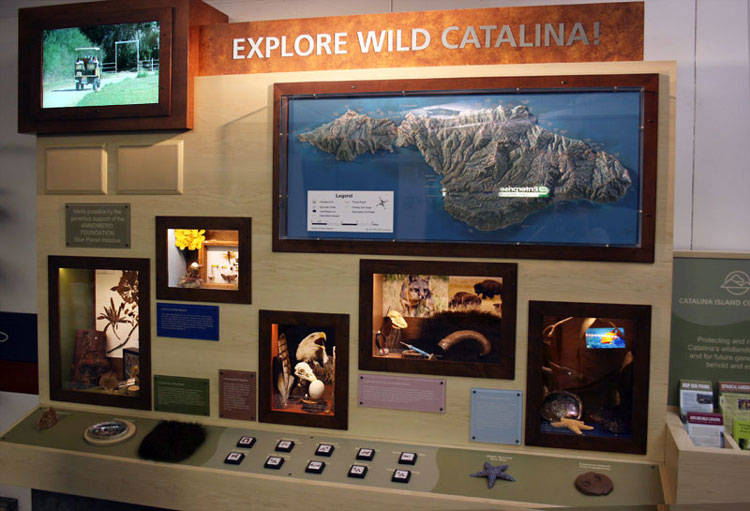 Image #1 of Catalina Island tourism kiosk mini-exhibit.